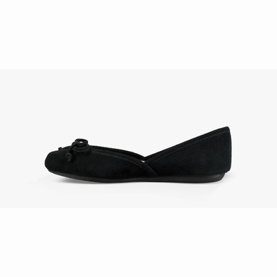 Sandálias UGG Lena Flats Mulher Pretas | PT-VOCZS